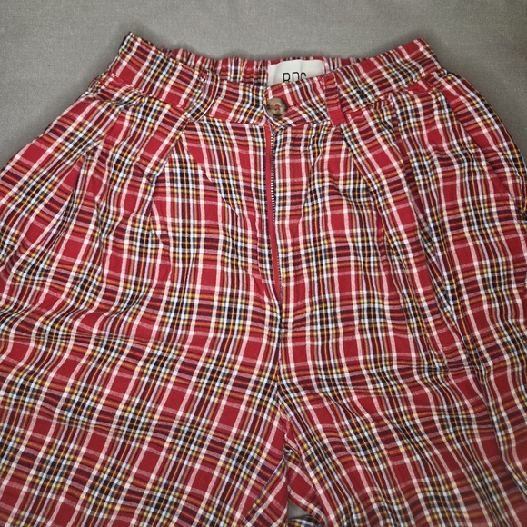 BDG Urban Outfitters Vintage Red Plaid Pants - Size Extra Small (XS)-TP - Picture 2 of 4